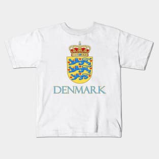 Denmark - Danish Coat of Arms Design Kids T-Shirt